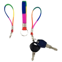 Pride Items Porte-clé en silicone Rainbow